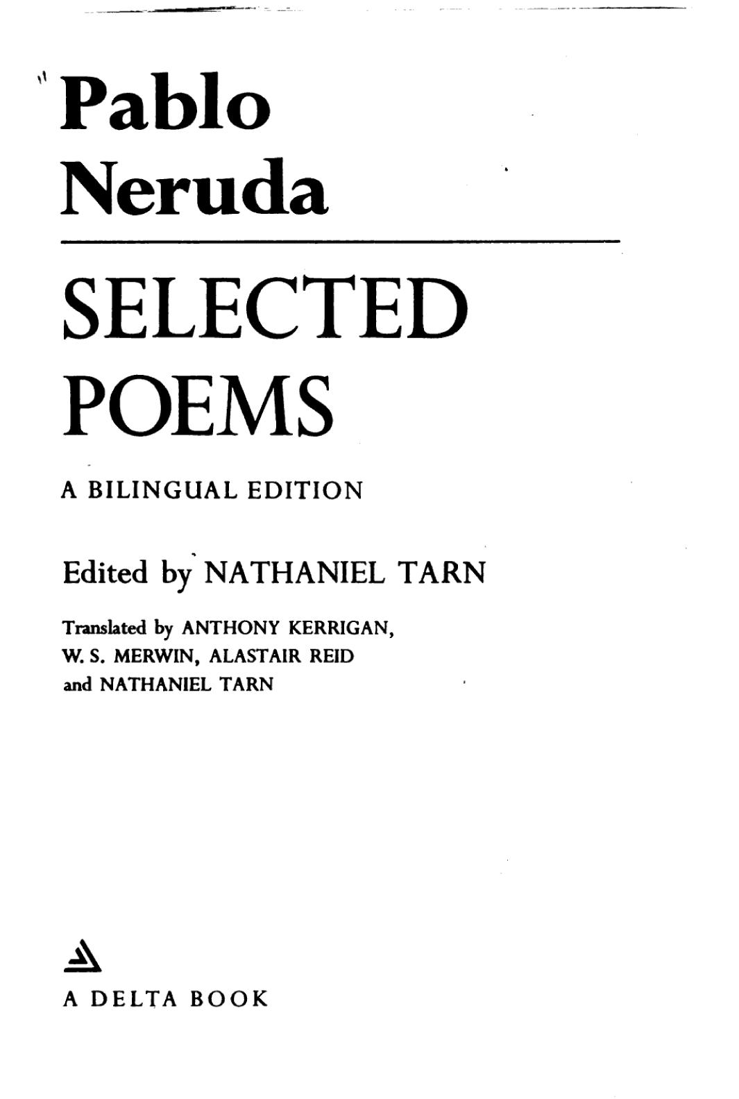 Selected Poems