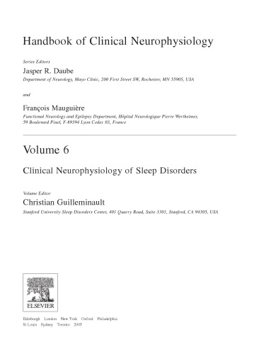 Clinical Neurophysiology of Sleep Disorders, 6