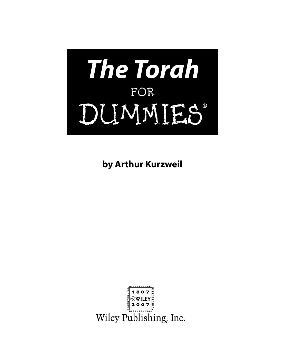 The Torah for Dummies