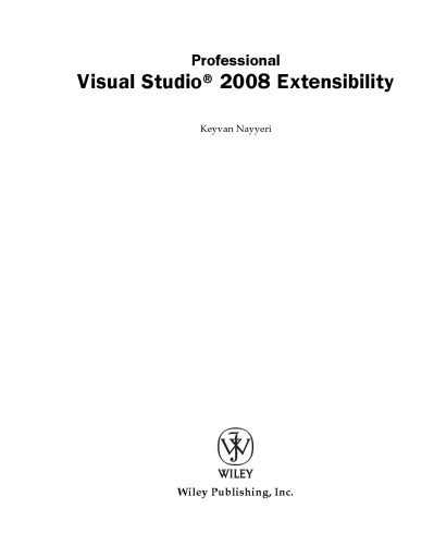 Professional Visual Studio Extensibility