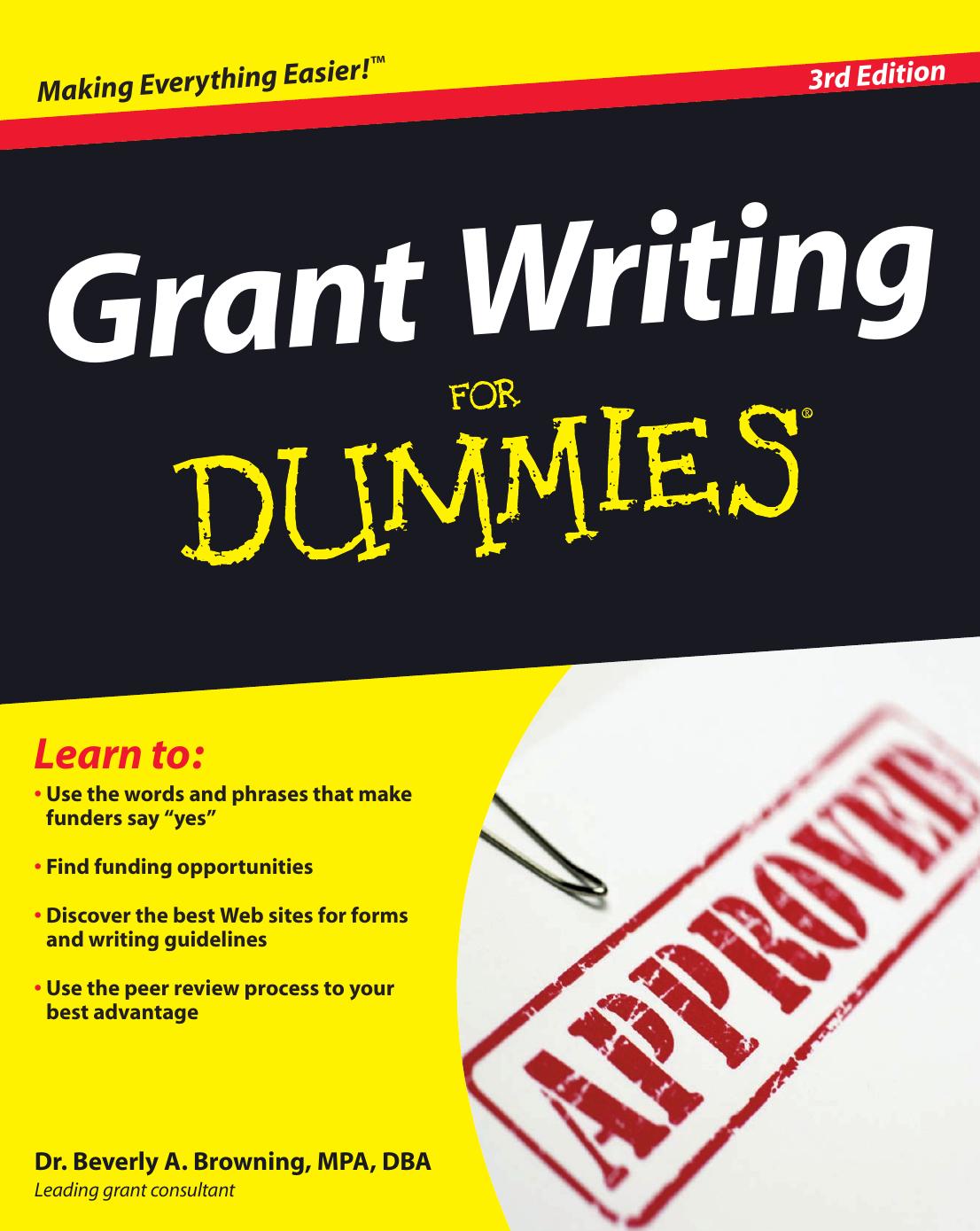 Grant Writing for Dummies