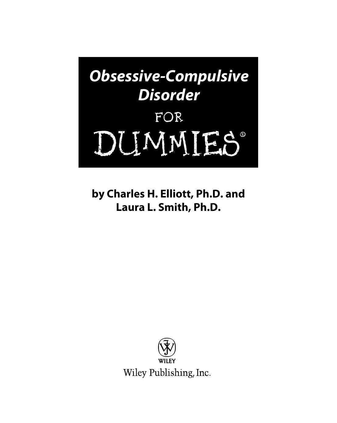 Obsessive Compulsive Disorder For Dummies