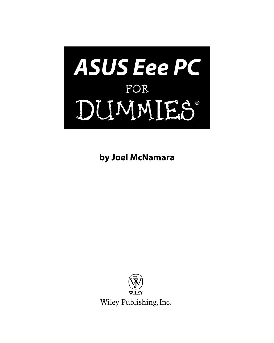 ASUS Eee PC For Dummies