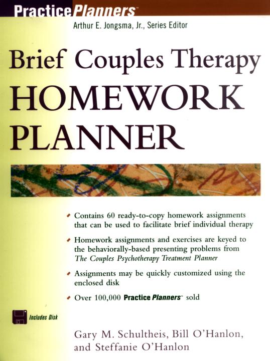 Brief Couples Therapy Homework Planner (PracticePlanners)