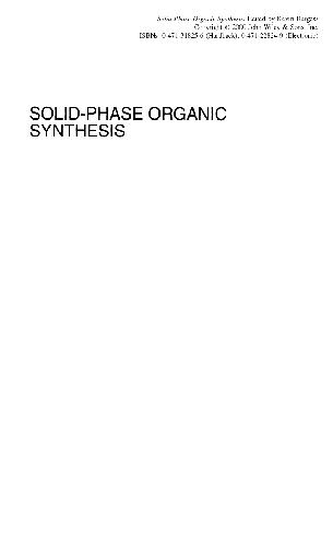 Solid-Phase Organic Synthesis