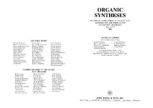 Organic Syntheses, Volume 77