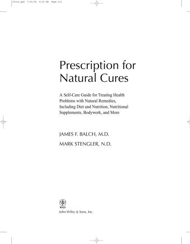 Prescription for Natural Cures