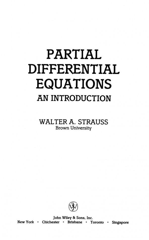 Partial Differential Equations