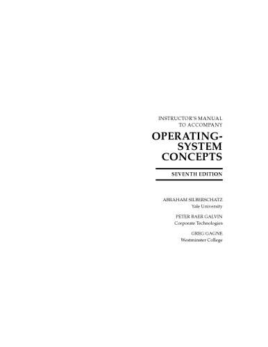 Operating System Concepts