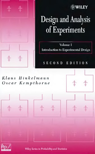 Design and Analysis of Experiments, Volume 1