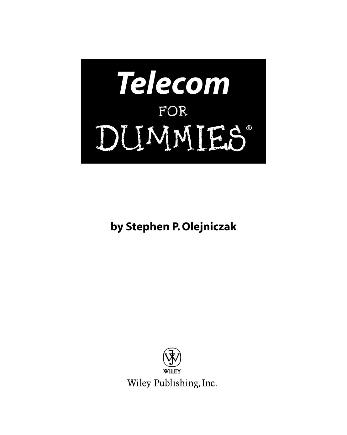 Telecom For Dummies