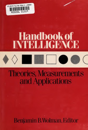 Handbook of Intelligence