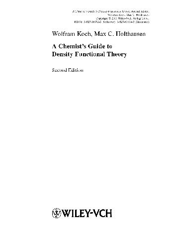 Encyclopedia of Computational Chemistry