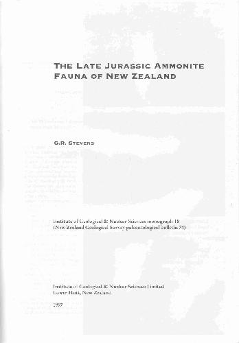 The late Jurassic ammonite fauna of New Zealand