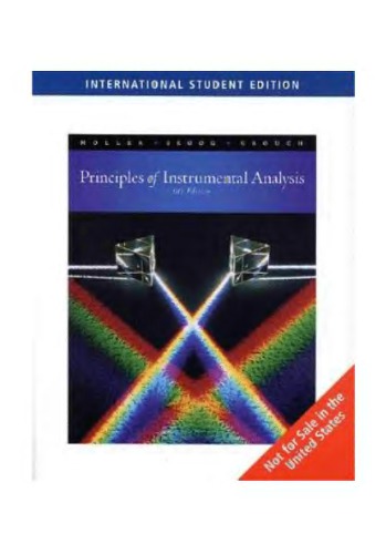 Principles of Instrumental Analysis