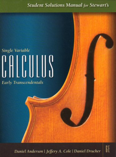 Student Solutions Manual for Single Variable Calculus