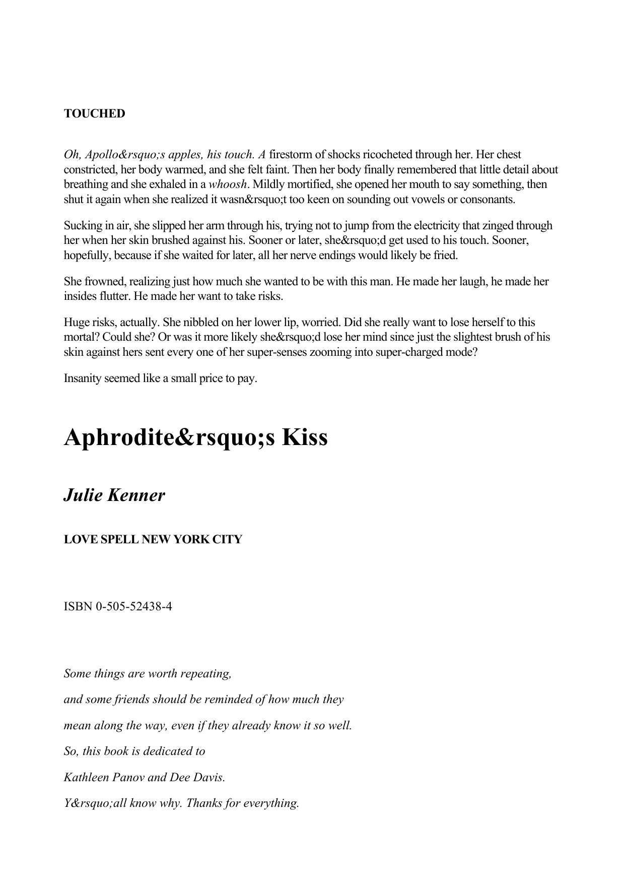 Aphrodite's Kiss