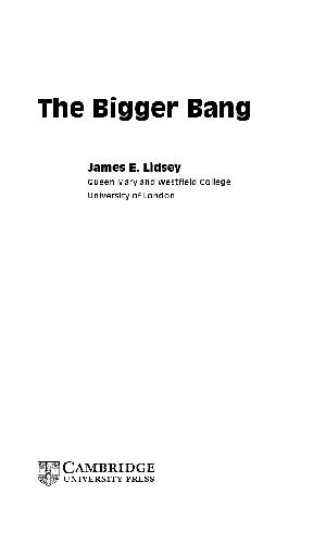 The bigger bang