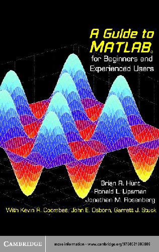 A guide to MATLAB : for beginners and experienced users