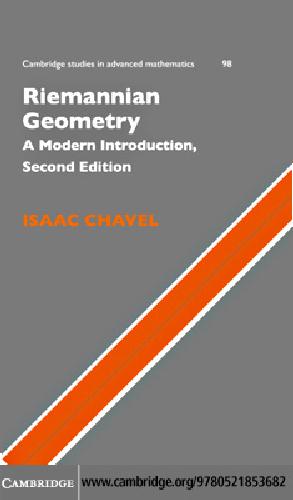 Riemannian geometry : a modern introduction