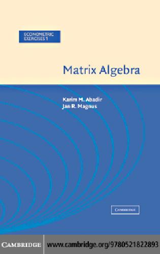 Matrix Algebra