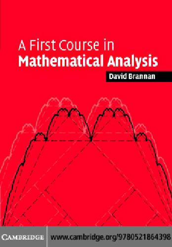 A first course in mathematical analysis