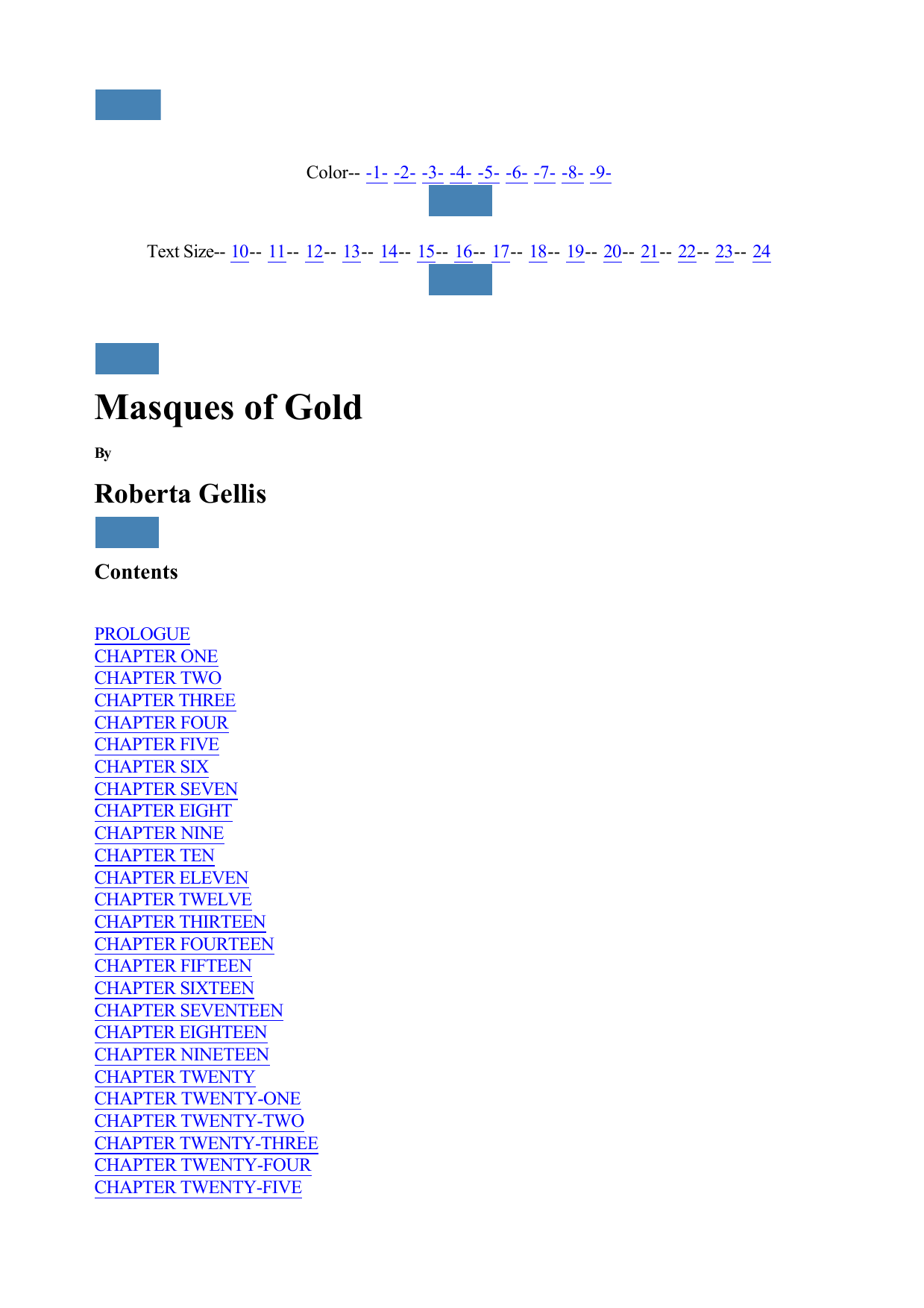 Masques of Gold