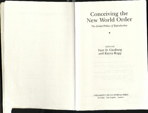 Conceiving the New World Order