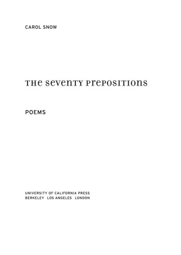 The Seventy Prepositions