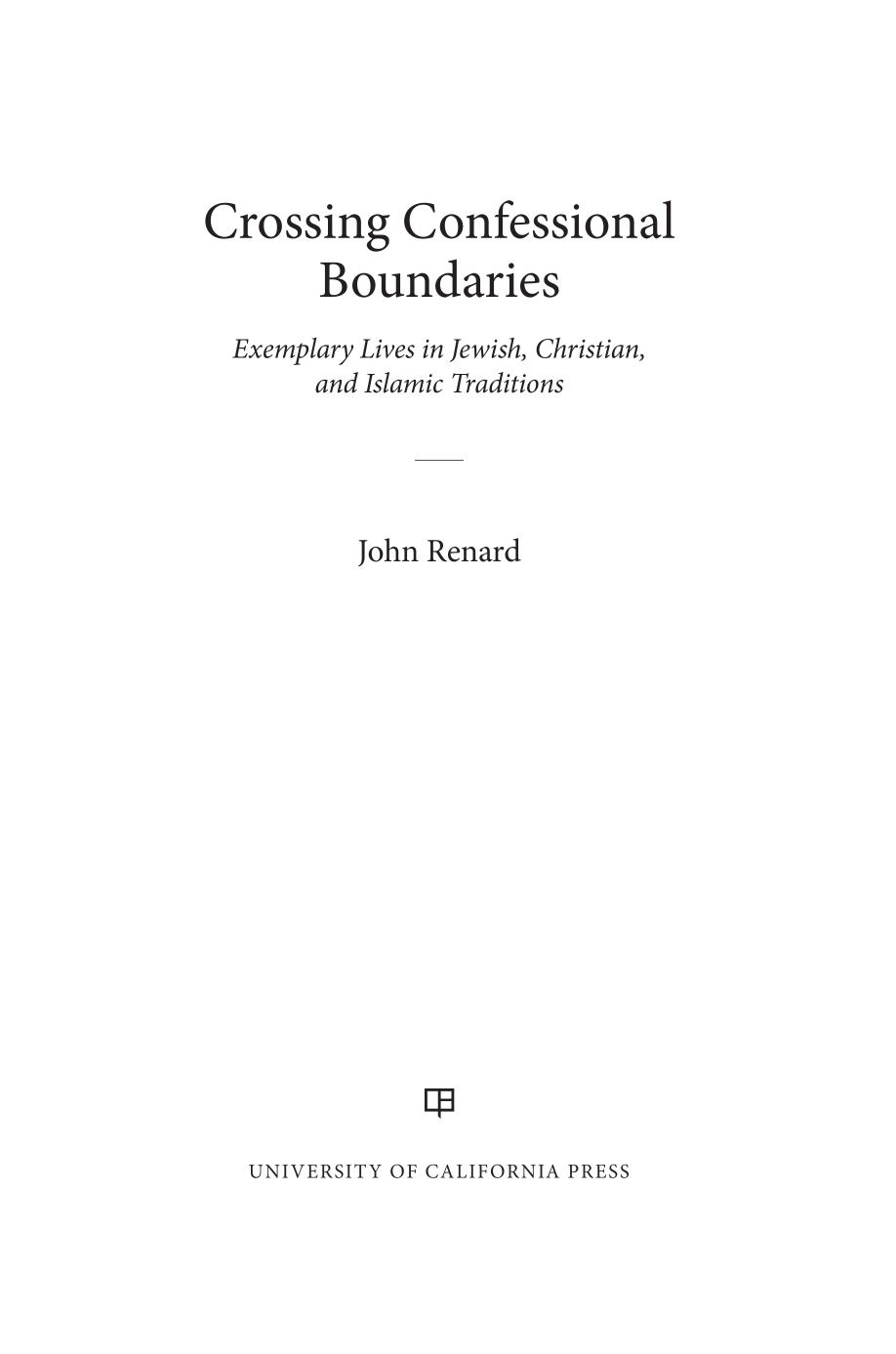 Crossing Confessional Boundaries