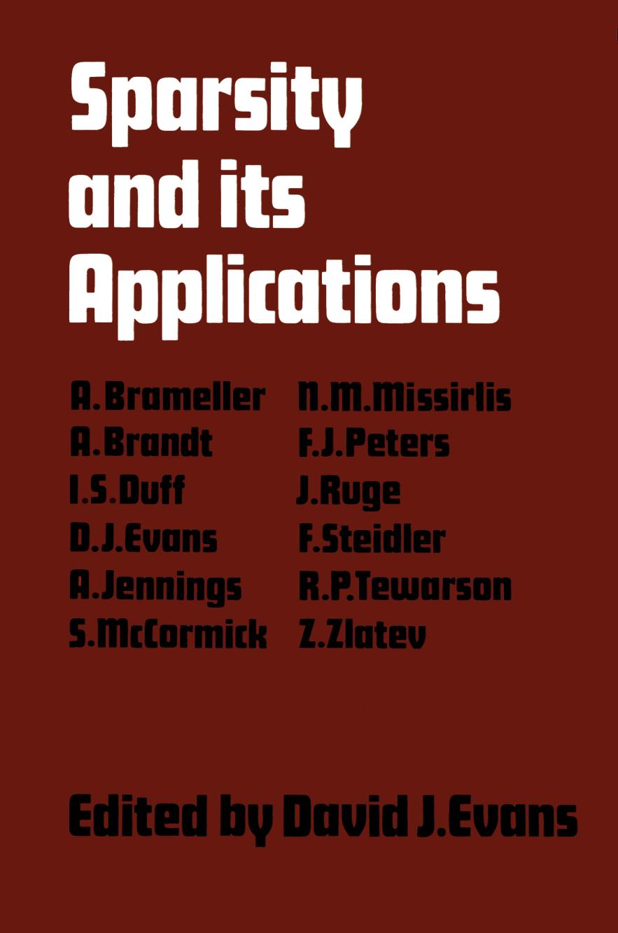 Sparsity And Its Applications