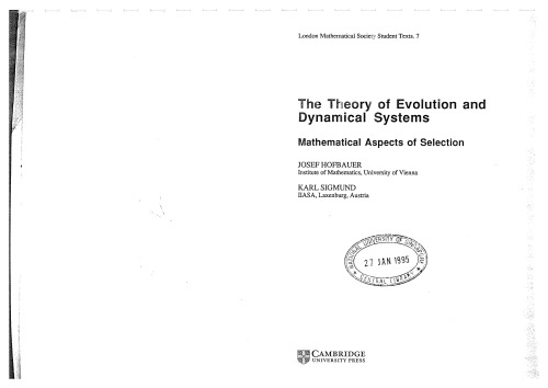 The Theory of Evolution and Dynamical Systems