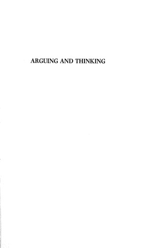 Arguing and Thinking