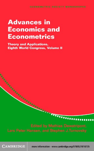 Advances in Economics and Econometrics