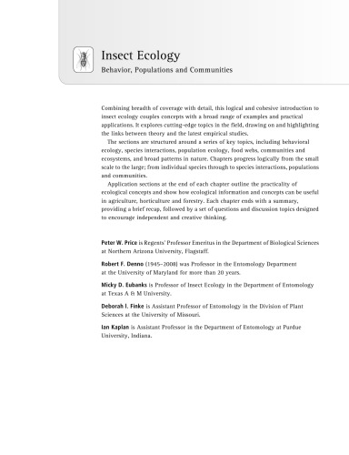 Insect Ecology