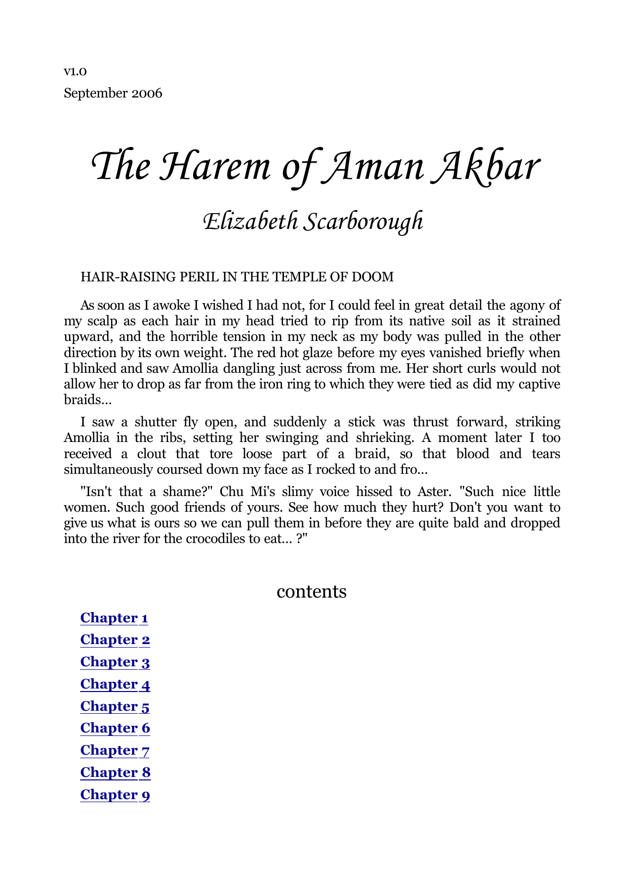 The Harem of Aman Akbar