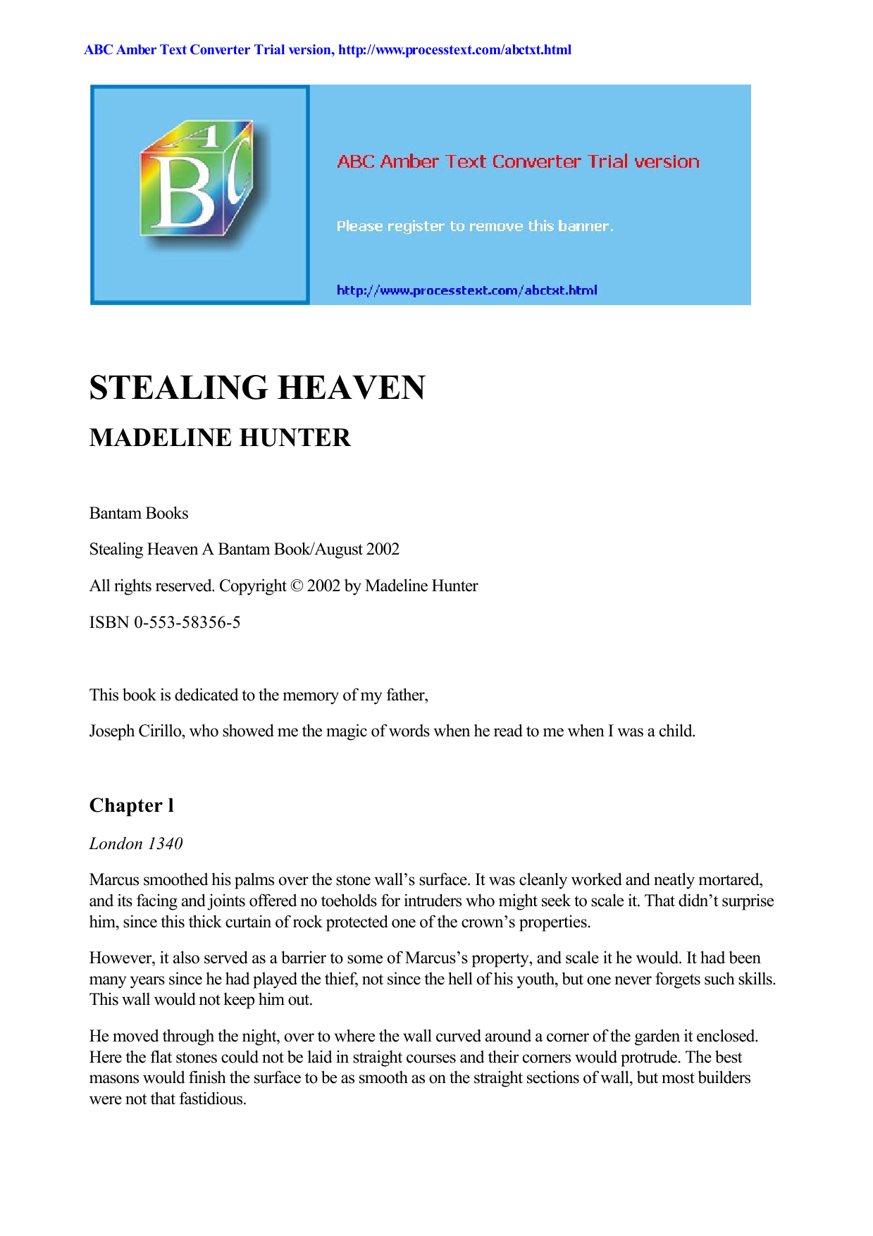 Stealing Heaven