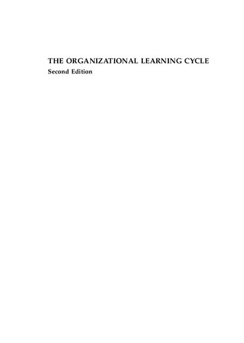 The Organizational Learning Cycle