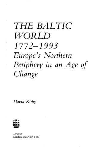 The Baltic World 1772-1993