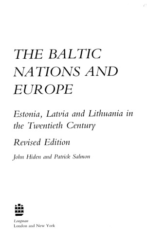 The Baltic Nations and Europe