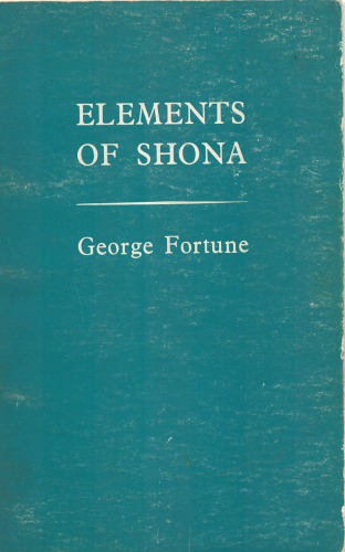 Elements of Shona (LLT)