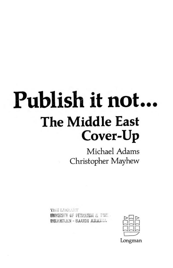 Publish It Not