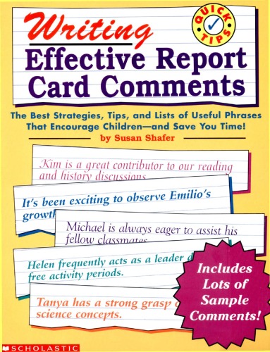 Writing Effective Report Card Comments (Quick Tips)