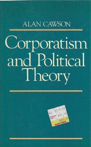 Corporatism and Political Theory
