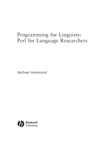 Programming for Linguists