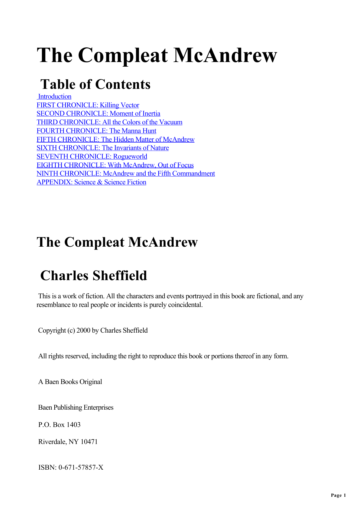 The Compleat McAndrew