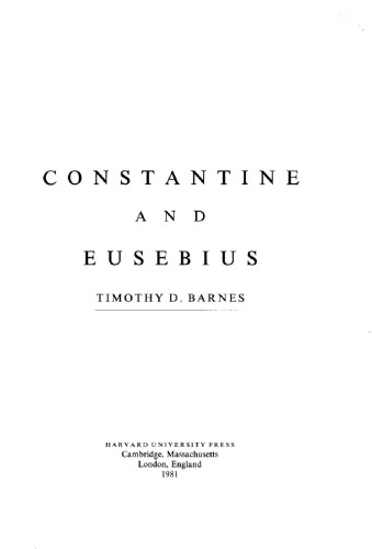 Constantine and Eusebius