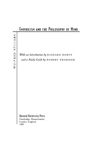 Empiricism and the Philosophy of Mind