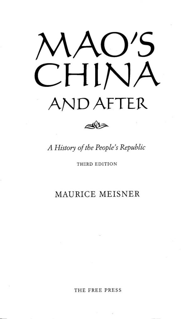 Mao's China and After