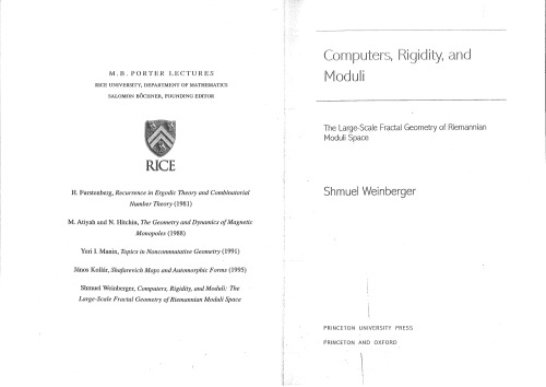 Computers, Rigidity, and Moduli